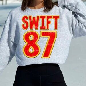 NWT Taylor Swift 87 Faux Embroidery Sweatshirt